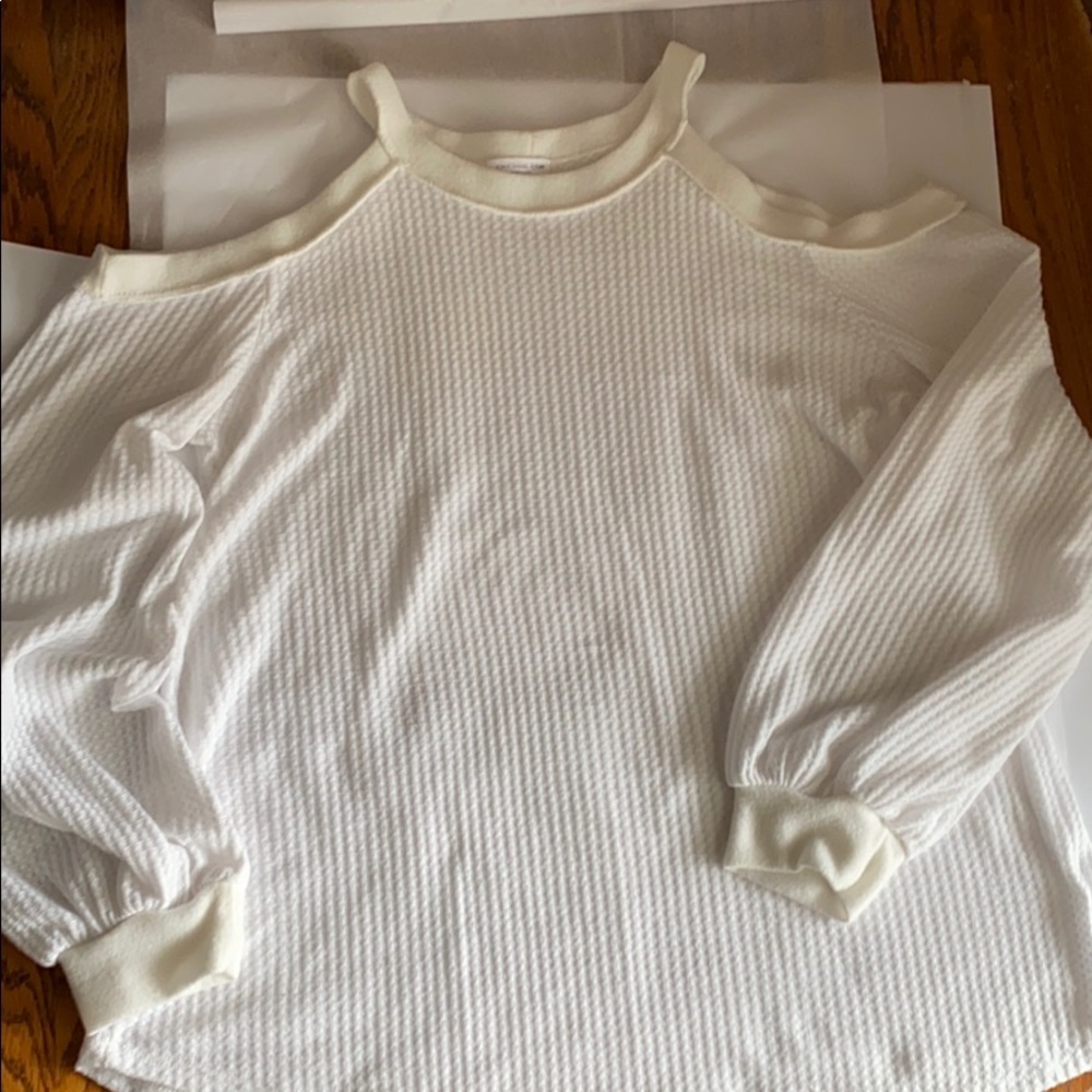 Cut Out Shoulder Top